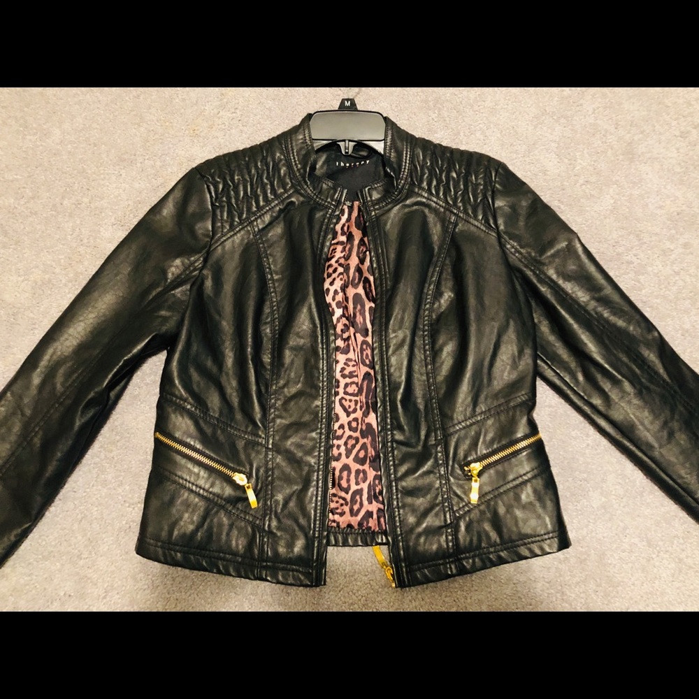 Black “Motorcycle” Jacket for Springtime